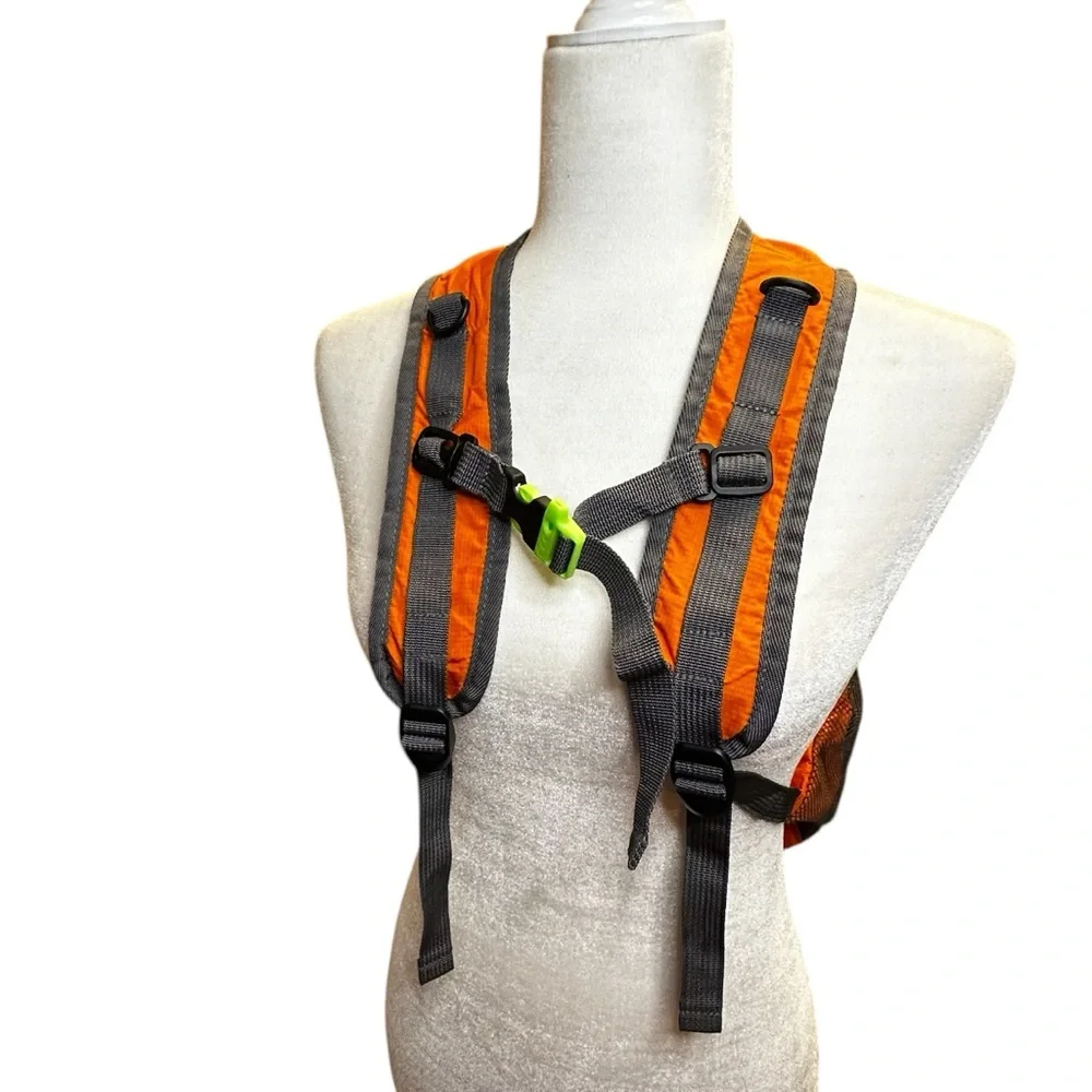Olar Hike Orange & Gray Backpack, Durable Fabric, Padded Straps perfect 4 hiking